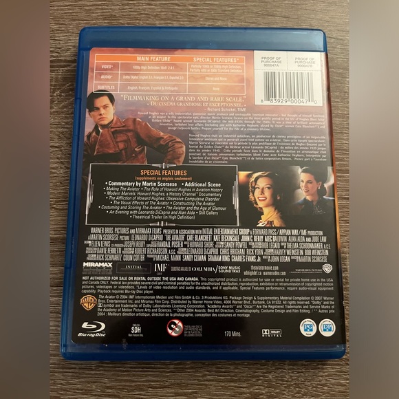 📀 3/$15 or 4/$20 📀 The Aviator Bluray - Picture 2 of 3